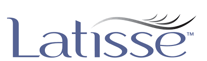 Latisse logo with eyelash graphic